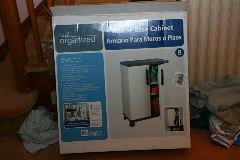 1- Plastic tool cabinet bought from Lowes